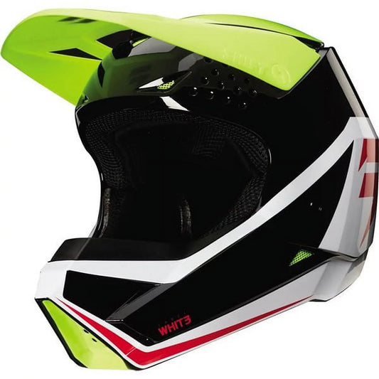 Shift Racing White Label Race Youth Helmet - Flo Yellow/Black/White, All Sizes