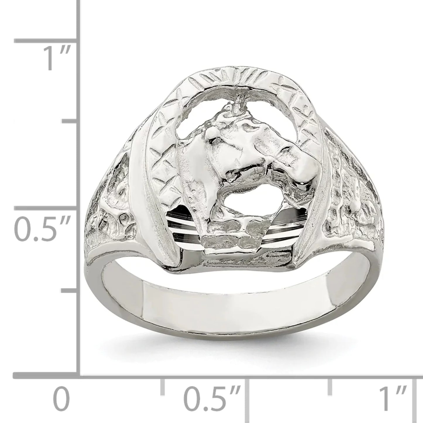 Sterling Silver Horseshoe Ring