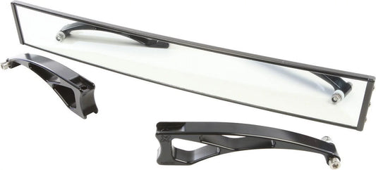 Axia Alloys Modprvmec-Bk 17 Wide Panoramic Rearview Mirror W/6 Mounts- Black MODPRVMEC-BK