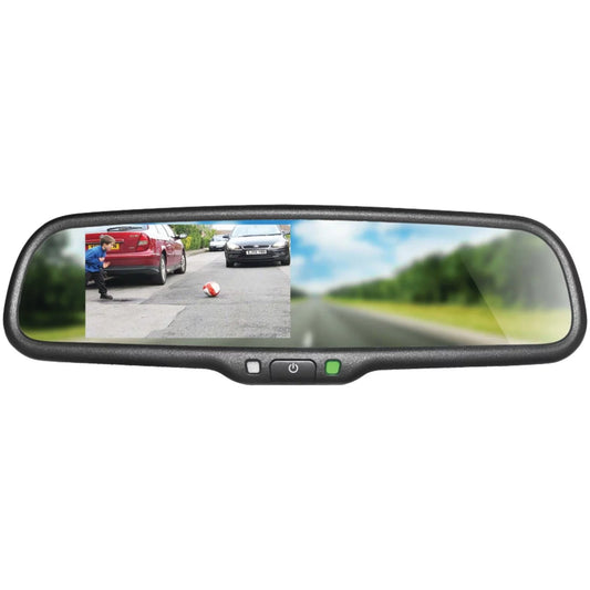 BOYO VTM43M - Replacement Rear-View Mirror with 4.3 TFT-LCD Backup Camera Monitor