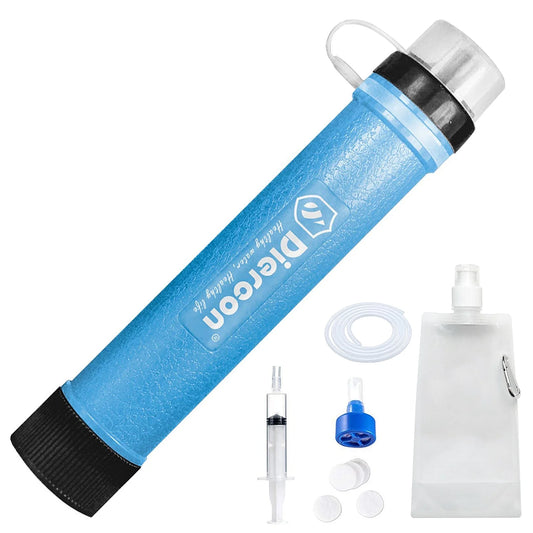 Radirus Water Filter Straw, Portable Gear for Drinking, Camping, and Hiking, Emergency Preparedness