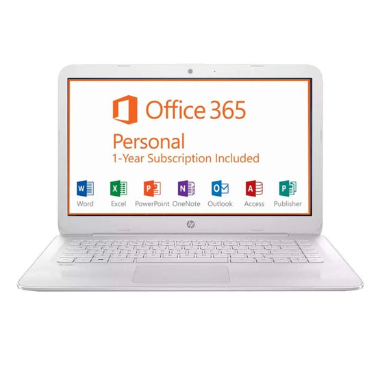 Flagship HP Stream 14.0 HD WLED-backlit Laptop, Intel Dual-Core up to 2.48GHz, 4GB DDR3, 64GB SSD, free 1-yr Office 365 Personal, 802.11ac, Bluetooth, HDMI, Webcam, up to 10hr Battery Life, Win 10
