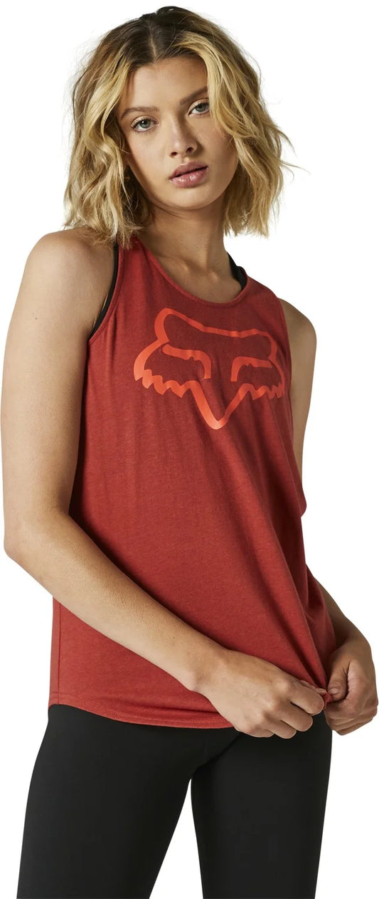 Fox Racing Boundary Womens Tank Top Red Clay LG