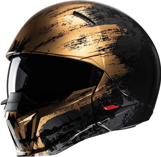 HJC i20 Furia Modular Motorcycle Helmet Black/Gold SM