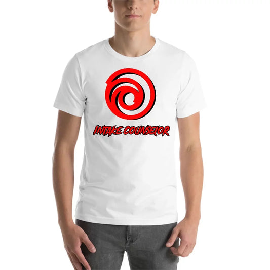 L Intake Counselor Cali Design  Short Sleeve Cotton T-Shirt By Undefined Gifts