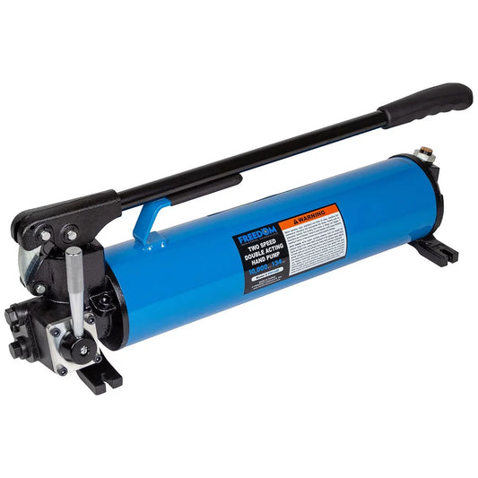 Freedom Hydraulics 134 IN3 10,000 Psi Two Speed Hand Pump - Double Acting, 4 Way 3 Position Valve - PH134D