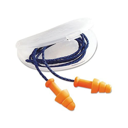 SmartFit Multiple-Use Earplugs Corded, 25NRR, Orange, 100 Pairs