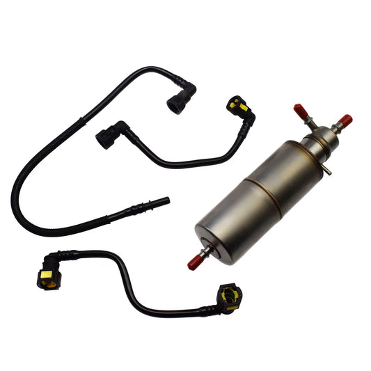 4Pcs Fuel Filter +Fuel line Hose Kit For Mercedes W163 ML320 ML430 ML55AMG V6 V8