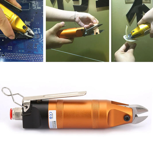 HS10 Industrial Pneumatic Air Scissors Shear for 1.0-1.6mm Metal Wire Cutting, Alloy Steel Material, Energy Saving and Environmental Protection [HS10-S4S]