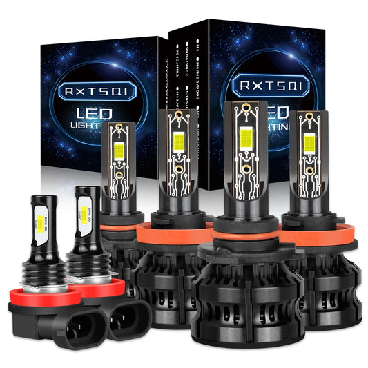 For Honda Pilot 2006-2018 LED Headlight Bulbs,9005 High Beam+H11 Low Beam+H11 Fog light Bulbs,6pcs,z8