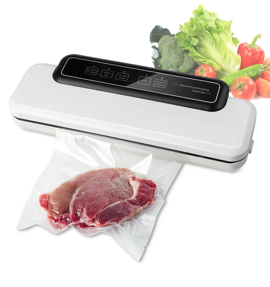 LINKPAL Commercial Vacuum Sealer Machine Seal a Meal Food System Sealing Machine 60KPA Food Sealing Machine, Free 10 food bags, Easy to Clean, Simple to Operate