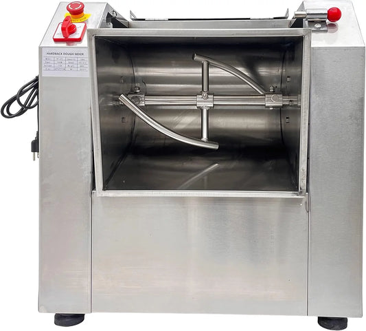 EQCOTWEA Commercial Dough Mixer Flour Pizza Dough Blender 50KG Stainless Steel