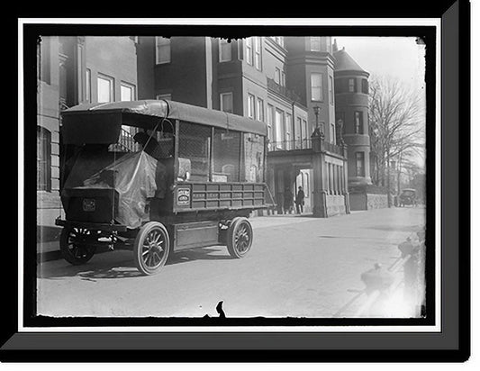 Historic Framed Print, BERNSTORFF, COUNT J.H. VON. AMBASSADOR FROM GERMANY. LEAVING GERMAN EMBASSY - 7, 17-7/8 x 21-7/8
