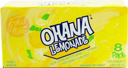 Lemonade, Non-Carbonated Drink, Caffeine , 12-Fluid Ounce Cans, 8-Pack In Box (1)