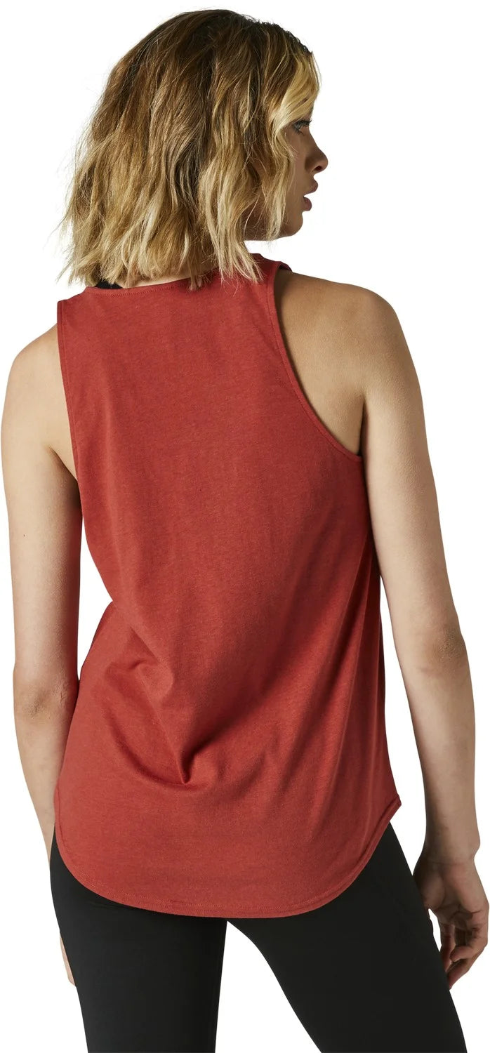 Fox Racing Boundary Womens Tank Top Red Clay LG