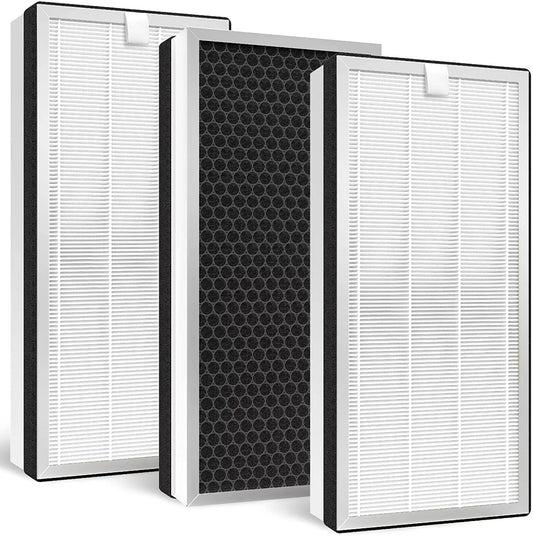 DAJDAH MA-40 Replacement Filter Compatible with MA-40 Replacement Filter Models MA-40A MA-40B MA-40W ME-40, 3-in-1 H13 True HEPA Filter for 99.97% Removal, 3-Pack