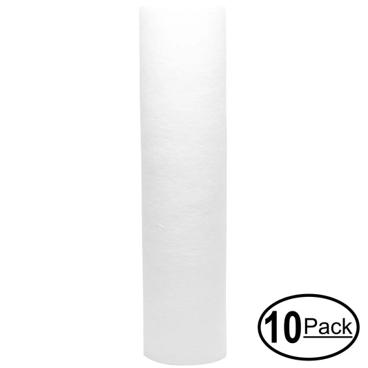10-Pack Replacement for Bulk Reef Supply 200413 Polypropylene Sediment Filter - Universal 10-inch 5-Micron Cartridge for Bulk Reef Supply BRS 6 Stage Drinking & Reef RO/DI System - Denali Pure Brand