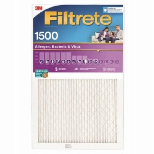 3M Filtrete 2012DC-4 Purple 24 x 24 x 1 MPR 1500 3 Month Air Filter - Quantity of 4