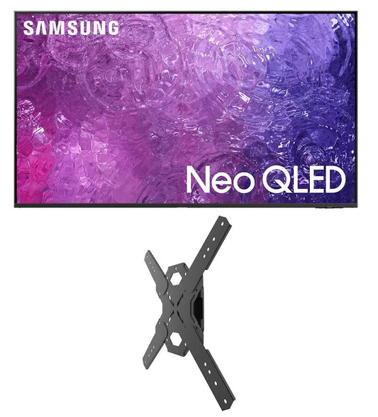 Samsung QN55QN90CAFXZA 55 Inch Neo QLED Smart TV with 4K Upscaling with a Kanto PS100 Tilting TV Mount with 15 Degrees Swivel for 26 Inch-60 Inch TVs (2023)