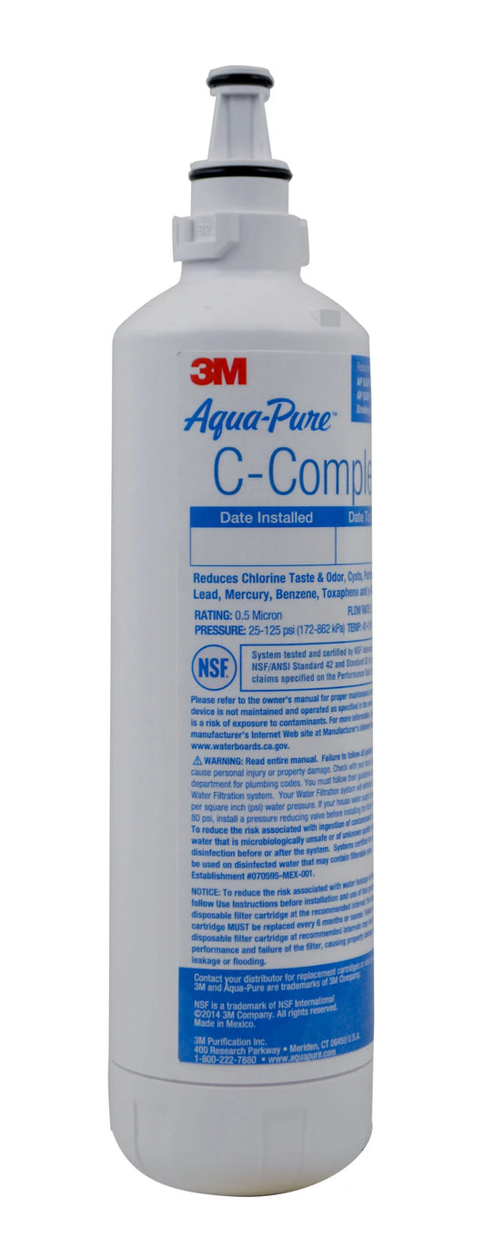 3M Aqua-Pure AP Easy C-Complete Under Sink Dedicated Faucet Replacement Water Filter Cartridge, Use with AP Easy Complete sytem