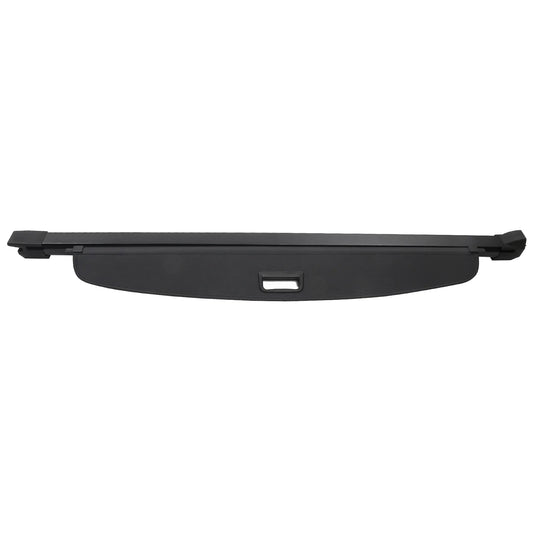 Ikon Motorsports Cargo Cover Compatible With 2022-2024Jeep Grand Cherokee 5 Seats 2 Row, OEM Style PVC & Aluminum Rod Black Security Rear Trunk Cover Security Retractable Shield