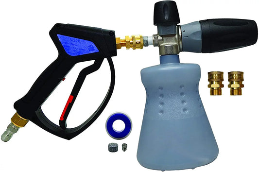 MTM Hydro Professional Premium 28 Special Spray Gun and Foam Cannon Kit with Stainless and Brass Fittings