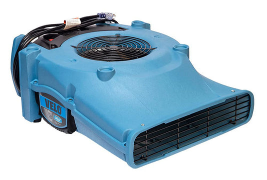 Dri Eaz Velo Air Mover Professional Water Damage Dryer for Carpets, Walls, Floors, 1.9 Amp Saves Power, 2-Speed, High Velocity, Quiet, Well Built, Daisy Chains, Blue