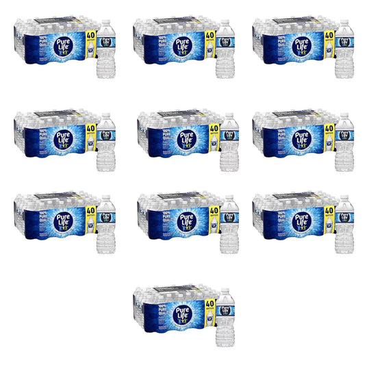 Pure Life, Purified Water, 676 Fl Ounce (16.9Oz / 40Pk) X 10 Cases