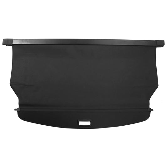 Ikon Motorsports Cargo Cover Compatible With 2021-2024 Jeep Grand Cherokee L 7 Seats 3 Row, OEM Style PVC & Aluminum Rod Black Security Rear Trunk Cover Security Retractable Shield