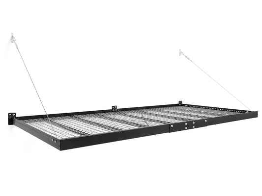 NewAge Products Durable Overhead Garage Ceiling Rack 48L X 96W X 57H, Black