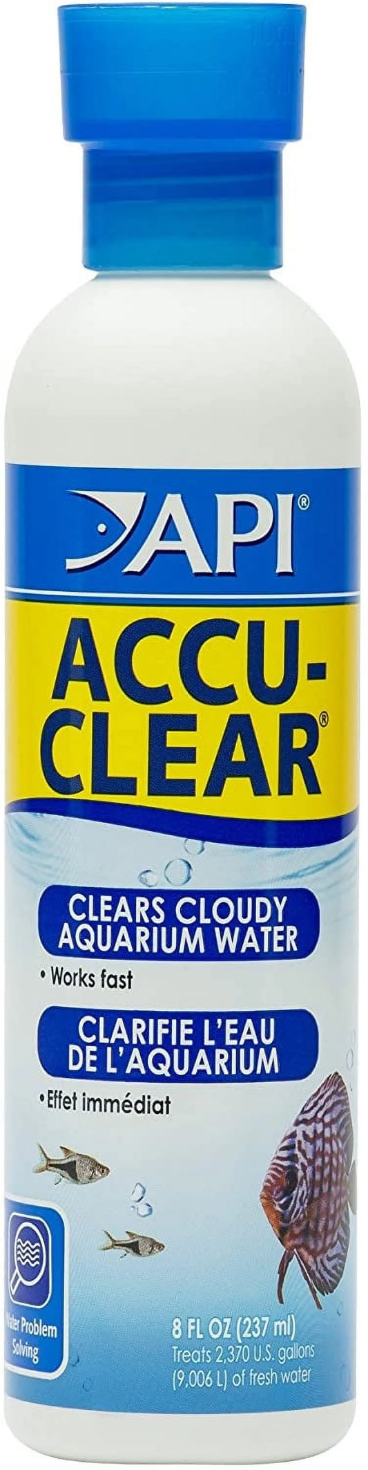 API Accu-Clear Clears Cloudy Aquarium Water [Aquarium Water Clarifiers, Aquarium Supplies] 24 oz (3 x 8 oz)