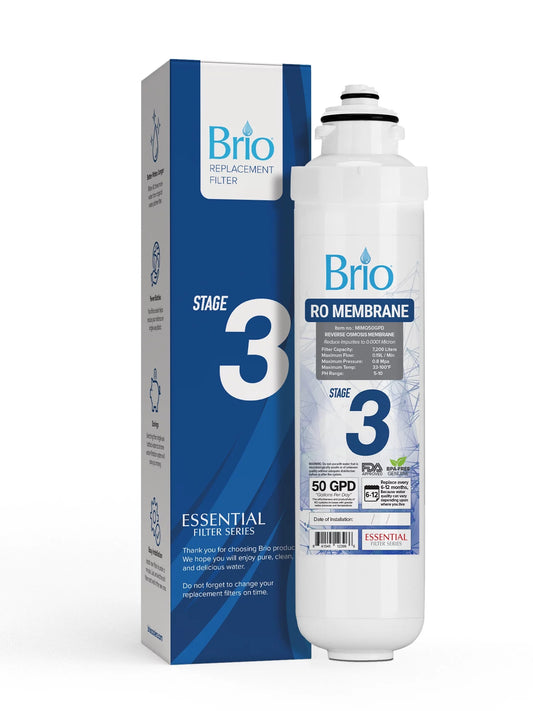 Brio Stage-3 Reverse Osmosis Membrane Replacement Water Cooler Filter