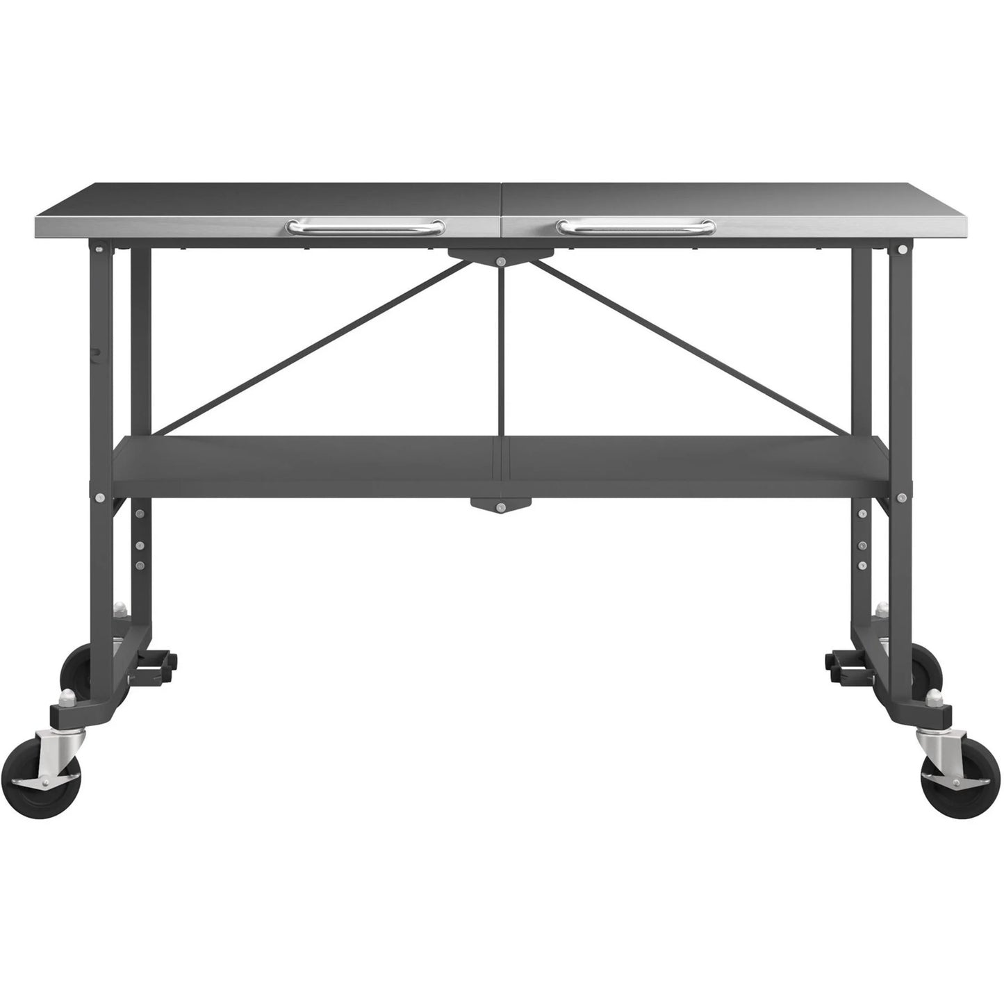 Novogratz BBQ Food Prep Station, Charcoal Gray