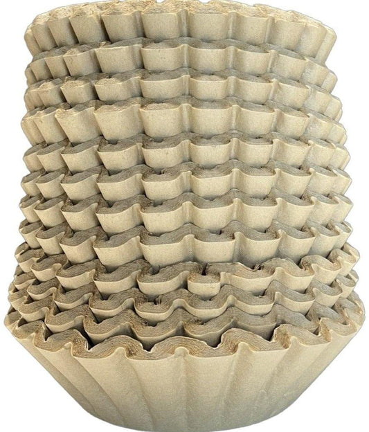 Coffee Filters Natural Unbleached Brown Biodegradable - Extra Large 12, 14, 16 Cup Basket (500 Count)