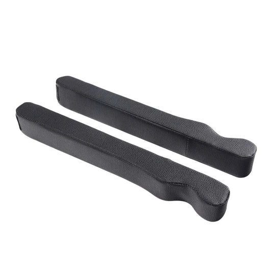 2Pieces Car Seat Filler PU Leather Stop Things Dropping Soft Comfortable Universal Fit Organizer for SUV Truck Car Black