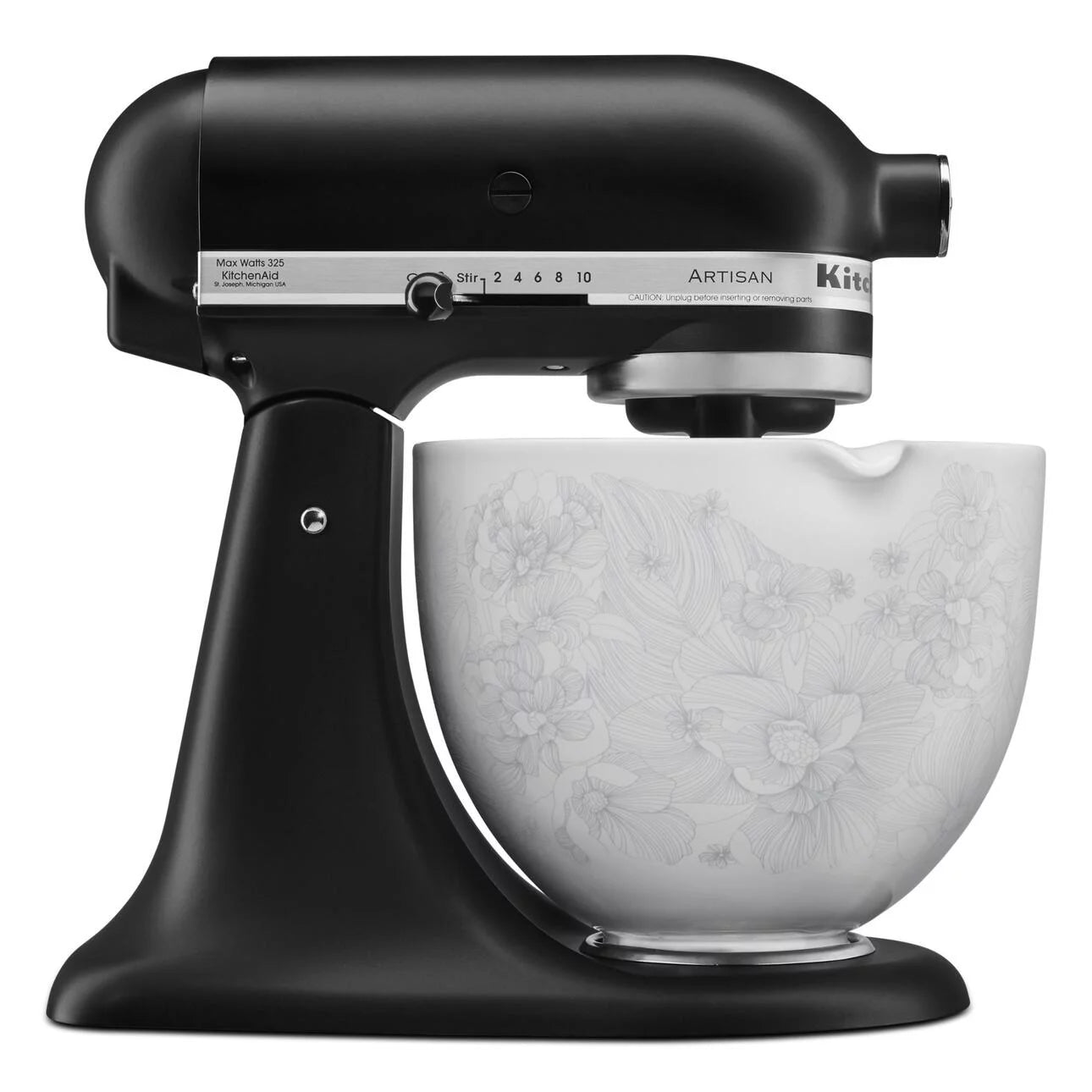 KitchenAid 5 Quart Whispering Floral Ceramic Bowl, KSM2CB5P
