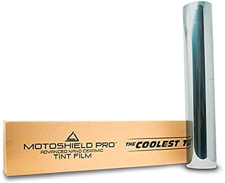 MotoShield Pro Premium Professional 2mil Ceramic Window Tint Film for Auto | Reduce Infrared Heat & Block UV by 99% - 5% VLT (40 in x 6' ft Roll)