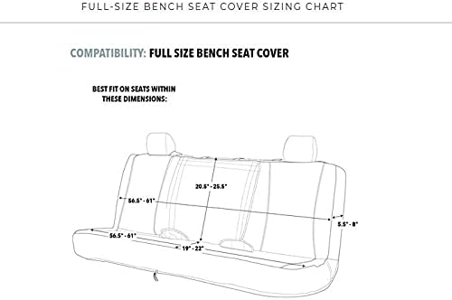 Browning Universal Bench Seat Covers, Water and Dirt Resistant Car, Truck, and SUV Seat Covers