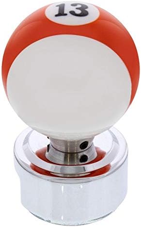 United Pacific 70773 - Manual Transmission Shift Knob - Pool Ball Shift Knob Number 13" for 13/15/18 Speed Eaton Style