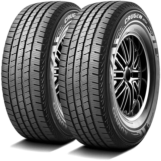 Pair of 2 (TWO) Kumho Crugen HT51 215/85R16 115/112R E 10 Ply Van Commercial Tires Fits: 1994-99 Dodge Ram 3500 Base, 2010-19 Mercedes-Benz Sprinter 3500 Base