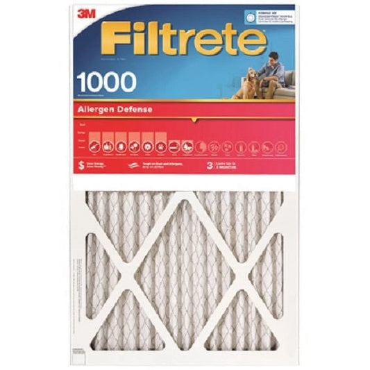 3M AL25-4 16 x 24 x 1 Red MPR 1000 Filtrete 3 Month Disposable Pleated Air Filter - Quantity of 4