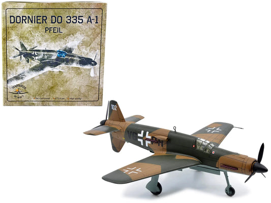 Warbirds of WWII 27288-45 Pfeil Heavy Fighter Plane 1 by 72 Scale Diecast Model for Dornier DO-35A-1