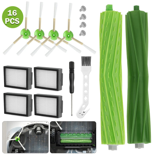 16Pcs Replacement Parts For iRobot Roomba i and e Series i3 i4 i6 i7 i8/Plus e5