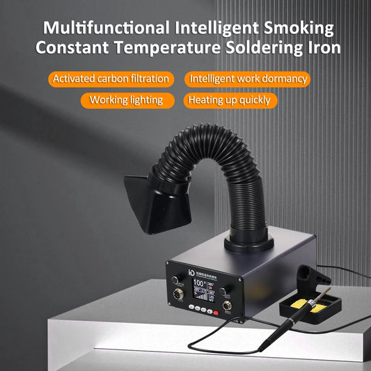Shinysix Welding Station with Digital Display and Electronic Soldering Iron for Industrial Smoke Filter
