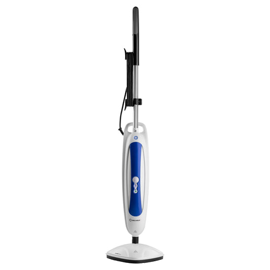 Reliable Steam Floor Mop with Washable Microfiber Pads & Carpet Glide, White, 200CU