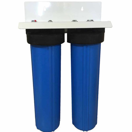 20-inch 2 Stage Big Blue Whole House Filter for Sediment, Arsenic, and Fluoride Removal