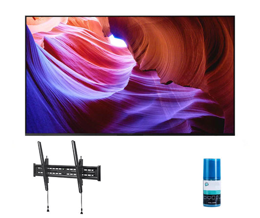 Sony KD50X85K 50 4K HDR LED with PS5 Features Smart TV with a Walts TV Tilt Mount for 43-90 TV's and Walts Screen Cleaner Kit (2022)