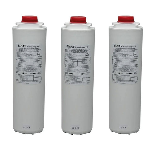 WaterSentry VII Coolers and Fountain Replacement Water Filter Cartridge for Elkay and Halsey Drinking Fountains (3-Pack)