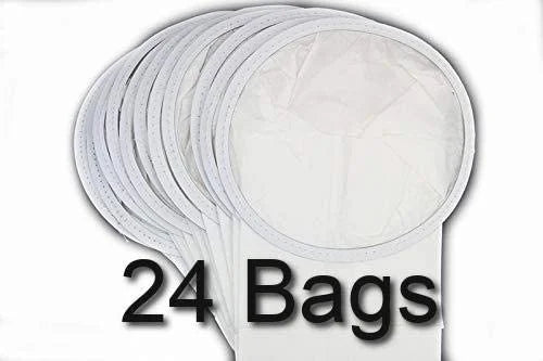 24 Pack Of Micro Filtration Allergen Paper Vacuum Bags Compatible With GV 6 Quart Backpack Vacuum Cleaner Using This Short Round Top And Tristar Canister Vacuum