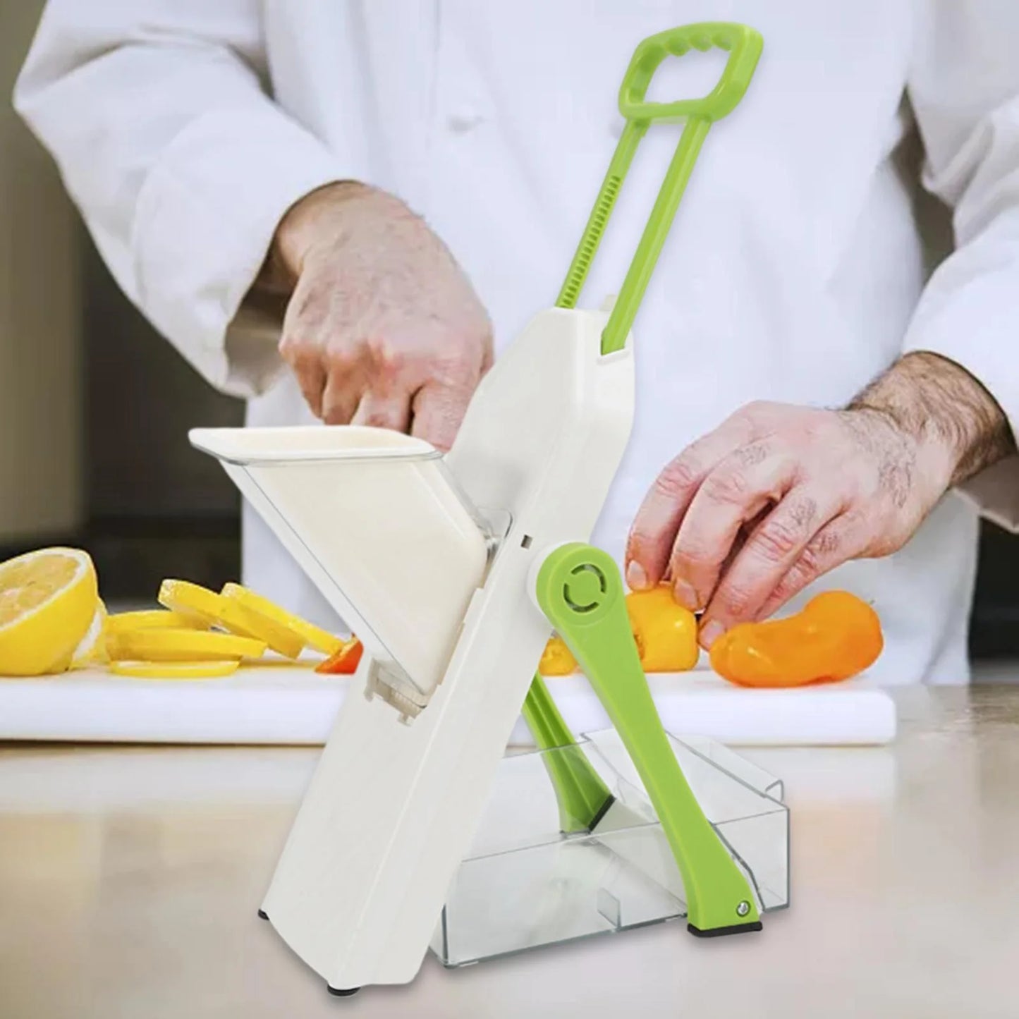deevoka Kitchen Vegetable Adjustable Mandoline for Garlic